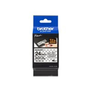 BROTHER Schriftbandkassette TZe-SE5 /  weiß / schwarz / 8m / 24mm / laminiert / f. P-touch 350, 540, 