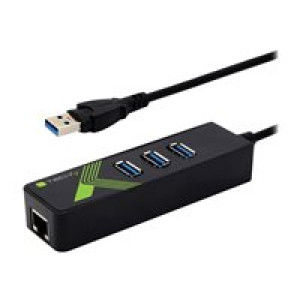 TECHLY USB 3.0 Adapter a. Gigabit Ethernet m. 3Port USB3.0 s 