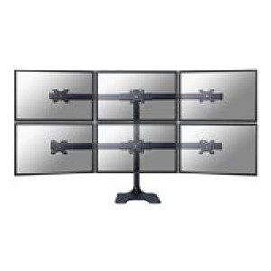  NEOMOUNTS BY NEWSTAR FPMA-D700DD6 - Tischhalterung für 6 LCD-Displays - Schwarz - Bildschirmgröße: 2  