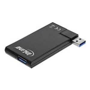 INLINE USB 3.0 Rotatable Hub - Hub - 4 x SuperSpeed USB 3.0 - Desktop 