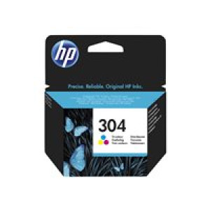 HP 304 - Farbstoffbasiert dreifarbig - Original - Tintenpatrone - für AMP 130; Deskjet 26XX, 37XX 