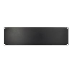 INTERTECH Inter-Tech 19" Blindplatte, schwarz 3HE, geschraubt 