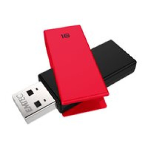  EMTEC USB-Stick 16 GB C350  USB 2.0 Brick Red  