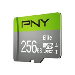  PNY Micro SD Card Elite 256 GB XC Class 10 UHSI U1 A1 V10 SD adapter  