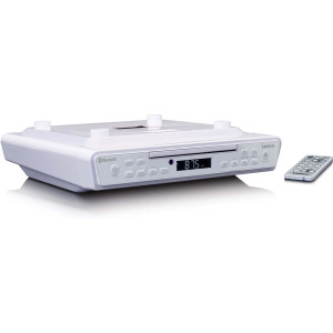 LENCO KCR-150WH UKW Küchenradio Bluetooth®, CD Weiß 