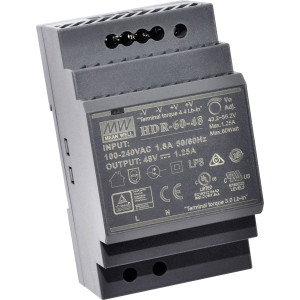 MEAN WELL HDR-60-24 Hutschienen-Netzteil (DIN-Rail) 24 V/DC 2.5 A 60 W 1 x 