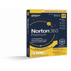 Norton 360 Premium 10 Geräte 1 Jahr 75GB Cloud Backup ABO 