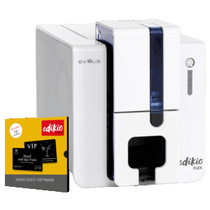 EVOLIS Edikio FLEX Guest solution, einseitig, 12 Punkte/mm (300dpi), USB, Ethernet Kartendrucker 