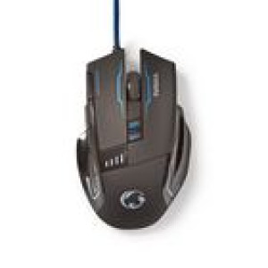  NEDIS N GMWD300BK - Maus Mouse Kabel Gaming 8 Tasten beleuchtet (GMWD300BK) Mäuse 
