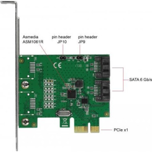 DELOCK 2 Port SATA PCI Express Karte mit RAID (90392) 