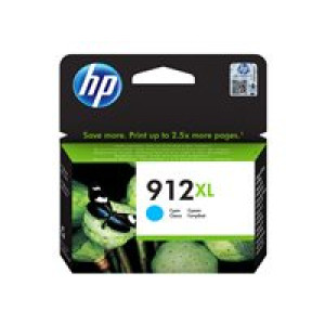 HP 912XL High Yield Cyan Ink Cartridge 