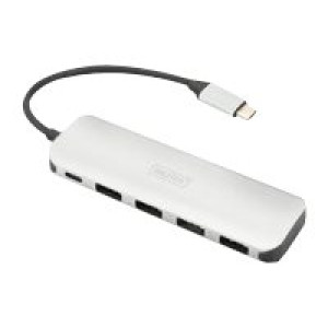 DIGITUS USB Type-C 4-Port Hub (USB 3.0) + PD 