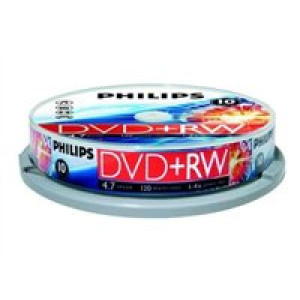  PHILIPS DVD+RW 4.7GB 10er Spindel  