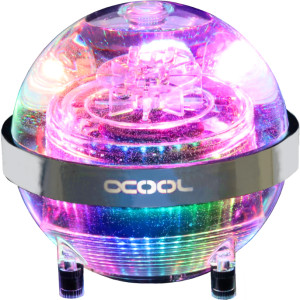  ALPHACOOL Eisball RGB Plexi mit VPP755 | ink. Eispumpe VPP755 V.3 Kühler 