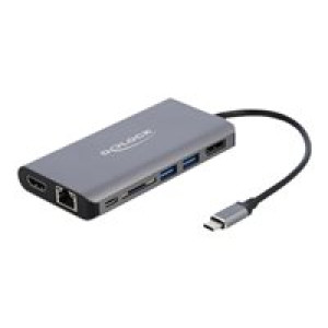 DELOCK USB Type-C Dockingstation 4K - HDMI / DP / USB 3.0 / SD / LAN / PD 3.0 
