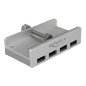 DELOCK Externer USB 3.0 4 Port Hub mit Feststellschraube 