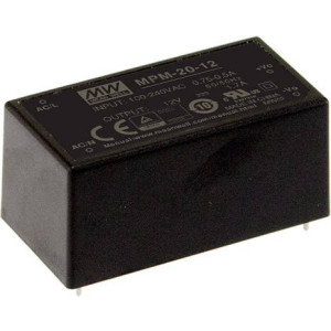 MEAN WELL MPM-20-5 AC/DC-Printnetzteil 5 V/DC 4 A 20 W (MPM-20-5) 