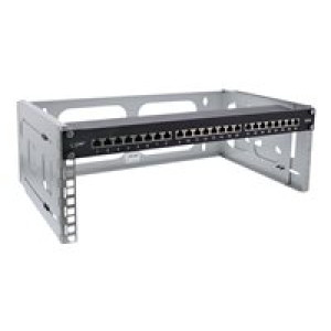 INLINE ® 19" Rack zur Wandmontage, 4HE, 24-40cm Tiefe, grau 