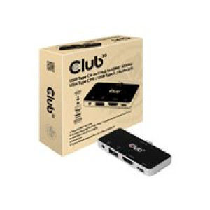 CLUB3D USB-4-in1-HUB USB 3.1 Typ C > HDMI/USB/USB-C/Audio retail 