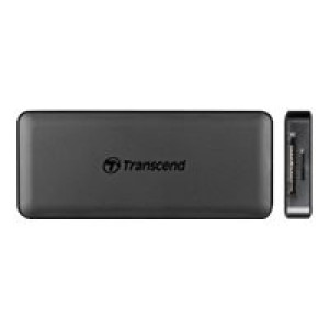 TRANSCEND TS-HUB5C USB 2.0-Hub mit eingebautem SD-Kartenleser, mit USB-C Stecker, mit Schnellla 