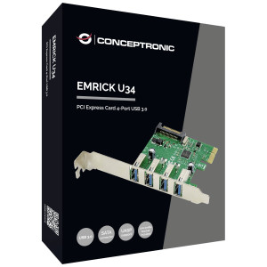 CONCEPTRONIC PCI Express Card 4 Port USB 3.0 Emrick U32 