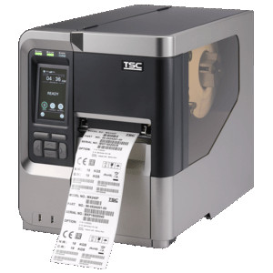 TSC 8 Punkte/mm (203dpi), Rewind, Display, TSPL-EZ, USB, RS232, Ethernet Etikettendrucker, Industrie 