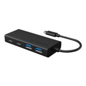 ICY BOX IB-HUB1426-CPD Type-C Hub zu 2x Type-C/2x Type-A Anschlüssen, 1x Type-C 