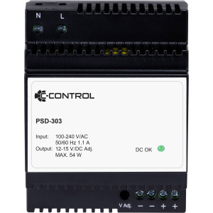 CONRAD C-Control PSD-303 Hutschienen-Netzteil (DIN-Rail) 12 V/DC 4.5 A 54 Wp 1 x 