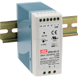 MEAN WELL DRA-40-12 Hutschienen-Netzteil (DIN-Rail) 12 V/DC 3.34 A 40.08 W 1 x 