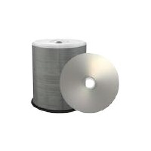  MEDIARANGE CD-R 700MB 100pcs vollflächig bedruckbar silber  
