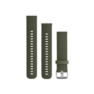 GARMIN Quick Release Band - Uhrarmband - 107 - 215 mm - moosgrün, silberne Metallteile - für Approac 