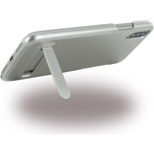 CYOO Burshed Stand - Hardcover - Apple iPhone X - Silber 