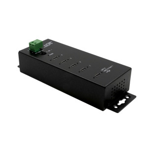 EXSYS USB 3.2 Gen1 Metall HUB mit 4x C-Ports 15KV ESD Überspannungs-Schutz (EX-1144HMVS) 