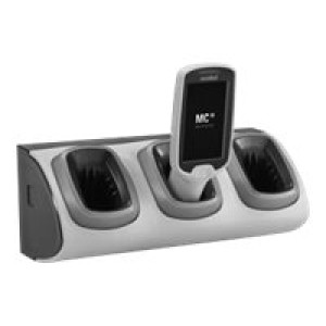 ZEBRA 3-Slot High Density Non-Locking Cradle - Handheld-Ladestation - 3 Ausgangsstecker - für Zebra 