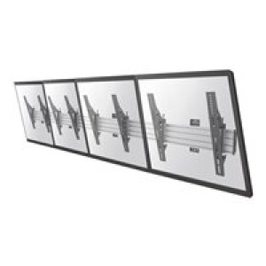  NEOMOUNTS BY NEWSTAR PRO Flat Screen Menu Board Wall Mount - (4 x horizontal) / 32-55" / Black/silve  