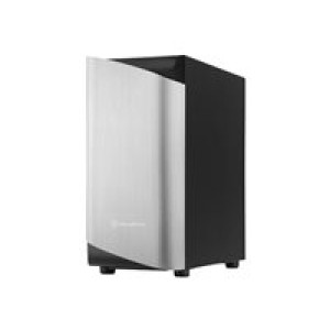 SILVERSTONE SETA A1 ATX-Mid-Tower-Gehäuse Silber USB 3.1 Gen 2 Type-C 