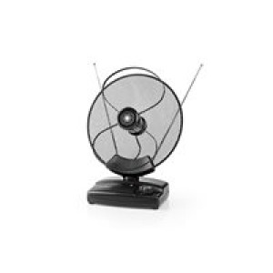 NEDIS HDTV-Innenantenne | 0 ? 25 km | Verstärkung 30 ? 36 dB | UKW/VHF/UHF | Schwarz - Diese Nedis® 