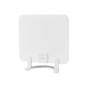NEDIS HDTV-Innenantenne | 0 ? 25 km | Verstärkung 30 dB | UKW/VHF/UHF | Weiß - Diese Nedis® DVB-T/T2 