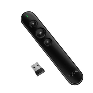LOGILINK Presenter Wireless, 2.4 GHz, Laser Pointer,bis 15m 