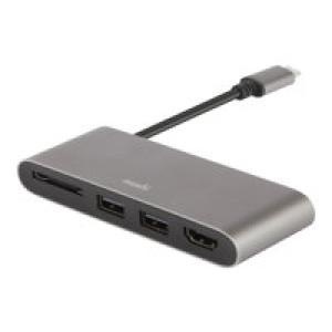  MOSHI USB-C Multimedia Adapter titaniumgrau  