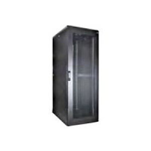 WIREWIN 19" Standschrank, perforierte Türen, 42HE, 800x1200mm, black Schränke (CAB PERF 800X1200X42 