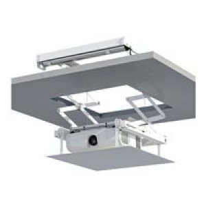 KINDERMANN Compact² 120 - Elektrolift für Projektor (motorisiert) - RAL 9003, Pulverbeschichtung wei 
