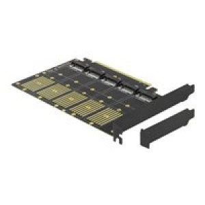 DELOCK PCI Express x16 Karte zu 5 x intern M.2 Key B / SATA 