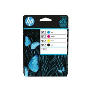 HP 912 CMYK Original Ink Cartridge 4-Pack 