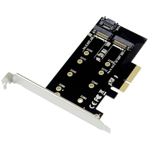 CONCEPTRONIC PCI Express Card 2-in-1 M.2 SSD PCIe Adapter 