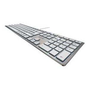  CHERRY KC 6000 Slim Silber  USB Belgisches Layout Tastaturen 