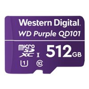  WESTERN DIGITAL WD PURPLE QD101 MICROSD 512GB  
