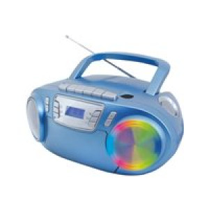 SOUNDMASTER SCD5800BL CD-Radio UKW UKW, USB, Kassette, Radiorecorder Inkl. Mikrofon Blau 