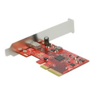 DELOCK PCIe x4>1x ext. SuperS USB/USB-C | 20 Gbps / USB Type-C Bu -3 A 