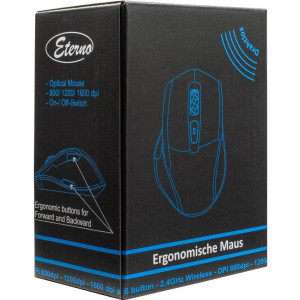  INTERTECH Inter-Tech Maus Eterno M-230, USB-Anschluss,ergo.Form,schw. retail Mäuse 